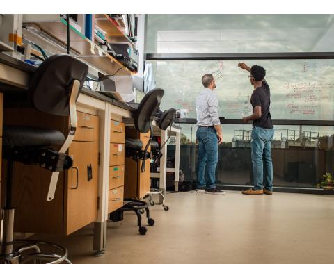 students in lab setting